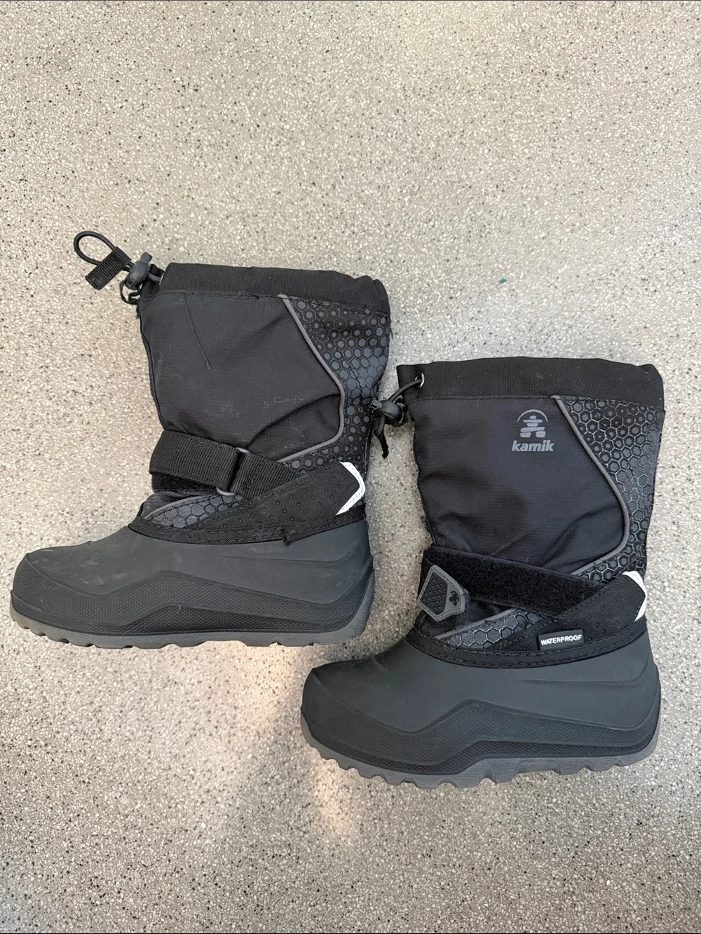 Kamik Kids Black Winter Snow Boots